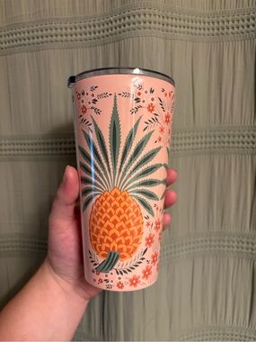 Stainless Steel Drink Tumbler 16 oz. Alljoy Landing Pineapple